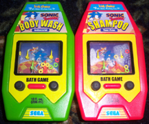 Red & Green Sonic Bath Game Bottles