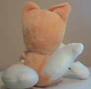 Back of Jazwares Tails plush