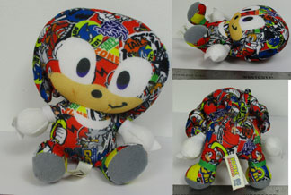 Stickerbomb Knuckles Emoji 6in Plush