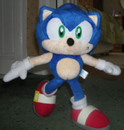 Posable Plush Sonic Walking
