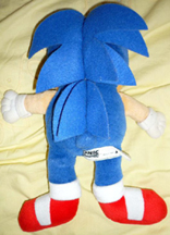 Treasures Talkin' Sonic doll back view