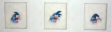3 Animation cells from Sonic Cartoon