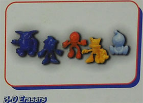 3D Figural Erasers