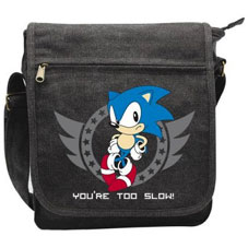You're too slow messenger square bag