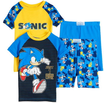 Kohls 4 Piece Set 1 More Level Sonic
