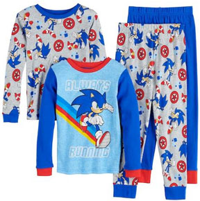 Kohls Always Running Sonic 4 Pc PJ Set