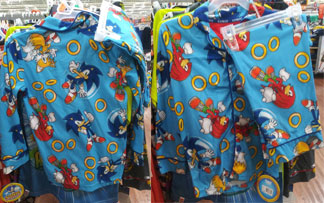 Flanel PJs Set Wal Mart Sonic Blue