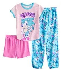 Girls 3 Piece Pajama Set Kohls