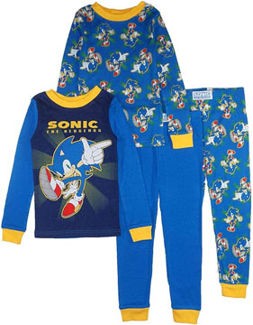 Komar Kids 4 Piece Set Rays Sonic PJ