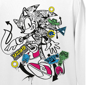 Graffiti Hog Long Sleeve White Shirt