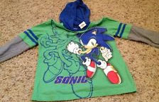 Green With Blue Hood Sonic Long Sleeve