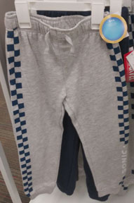 Name Only Gray Checker Sweat Pants