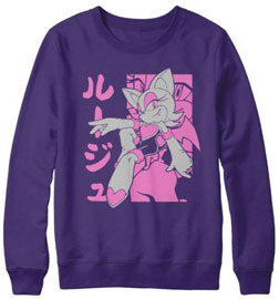 Rouge Crewneck Purple Sweat Shirt