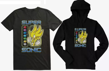 Super Sonic Tee Sweat Shirt Hot Topic