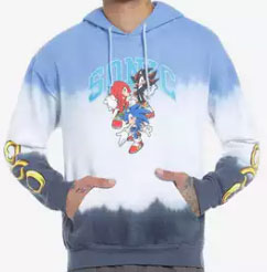 Sonic Trio Tie Dye Hoodie Hot Topic