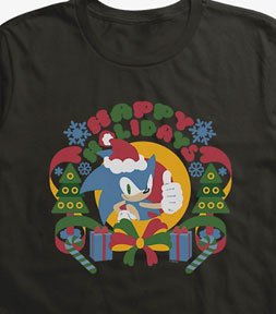 Winter Happy Holidays Sonic HT Tee